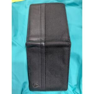 Nixon black men's wallet nylon and leather bifold.